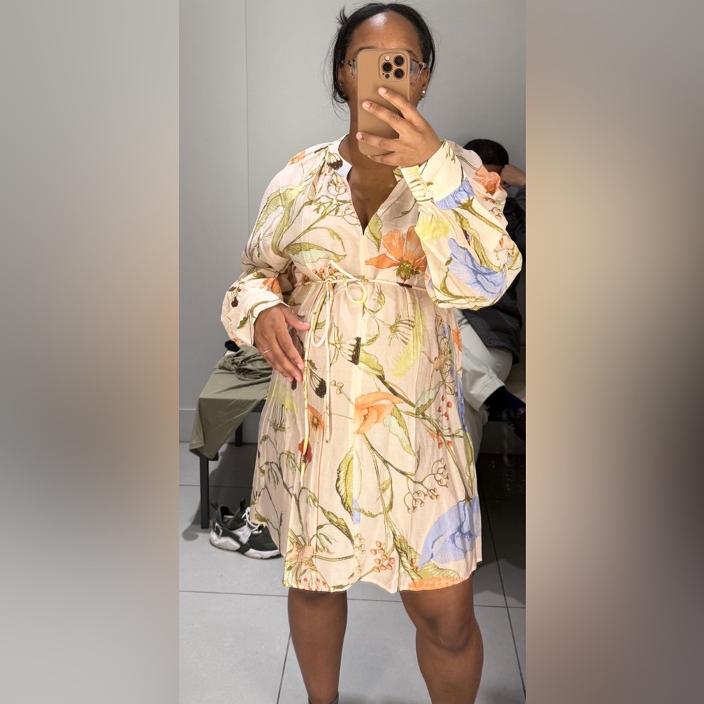 Floral Long-Sleeve Dress